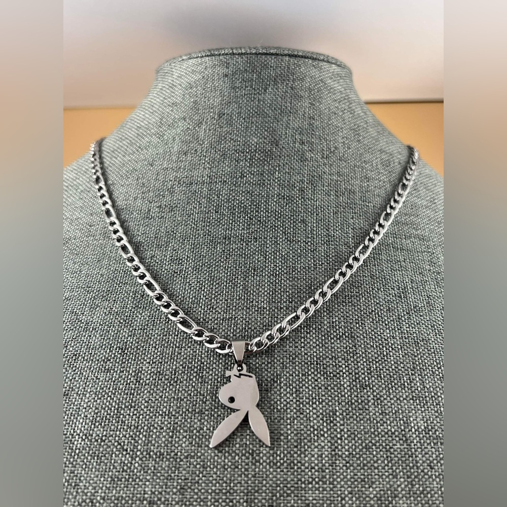 Bunny Upside Down Necklace • Upside Down Bunny Necklace New • Stainless Steel